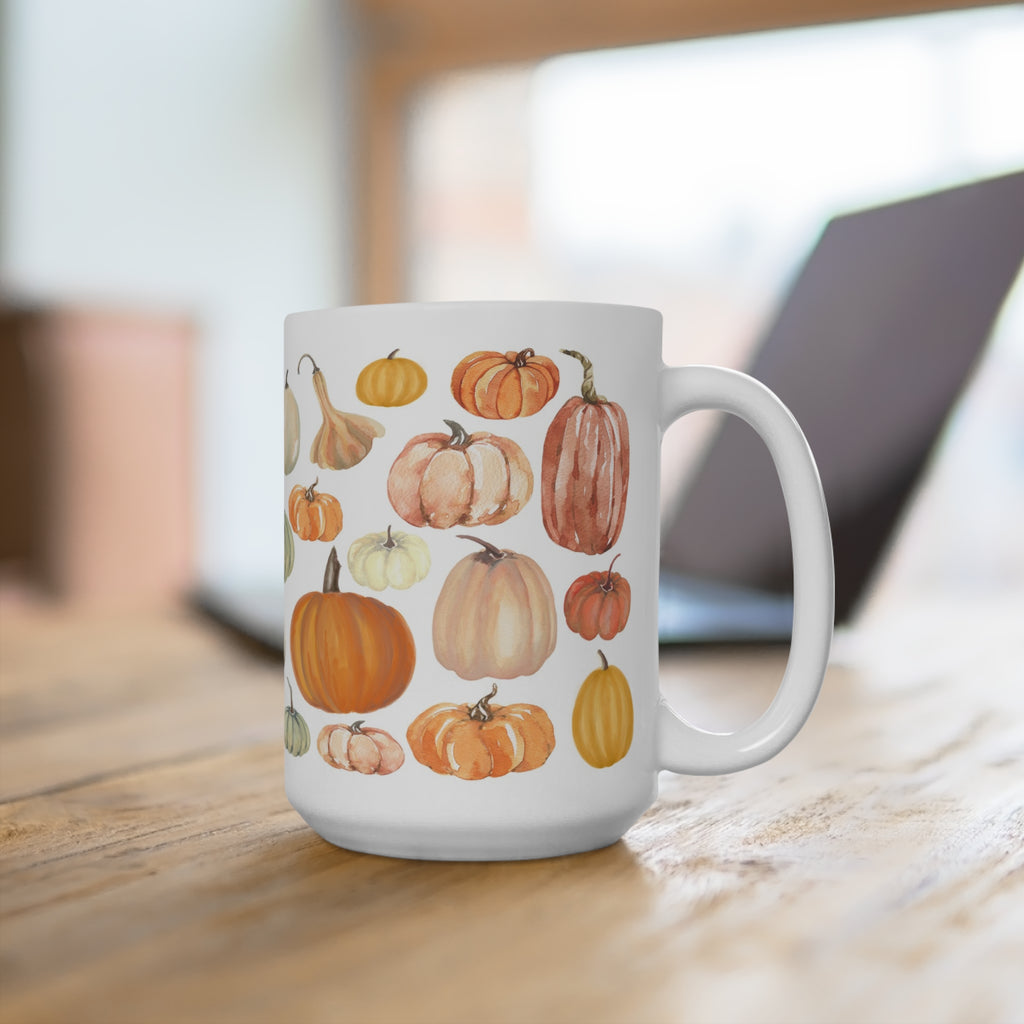 Colorful Pumpkins Mug 15oz