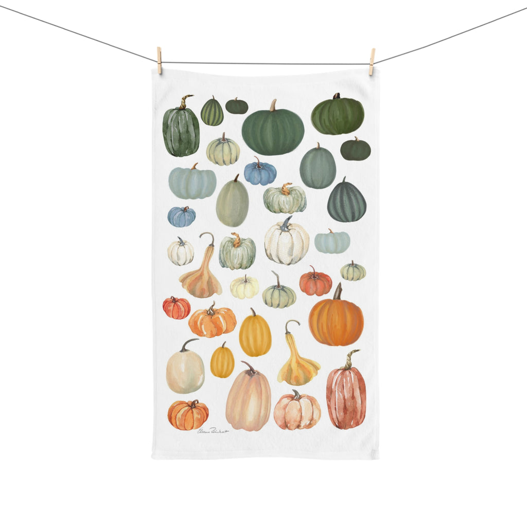 Pumpkin Patch Soft and Fuzzy Tea Towel