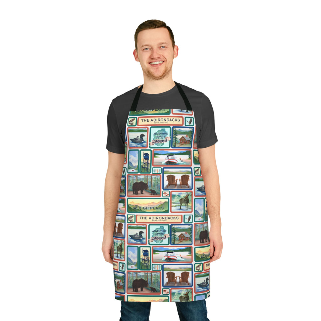 Adirondack Wilderness Adventure Apron - Perfect for Nature Lovers, Chefs, and Home Cooks - Made in the USA