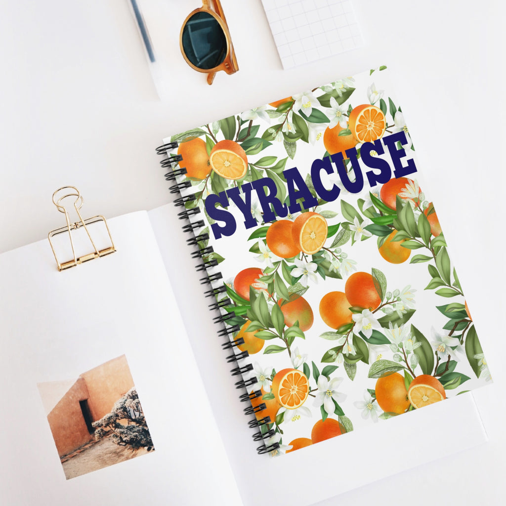 Syracuse Orange Blossom Spiral Notebook - Ruled Line