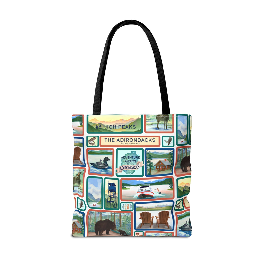 Adirondack Adventure Scenes Tote Bag – Eco-Friendly Nature Lover's Bag - Made in the USA