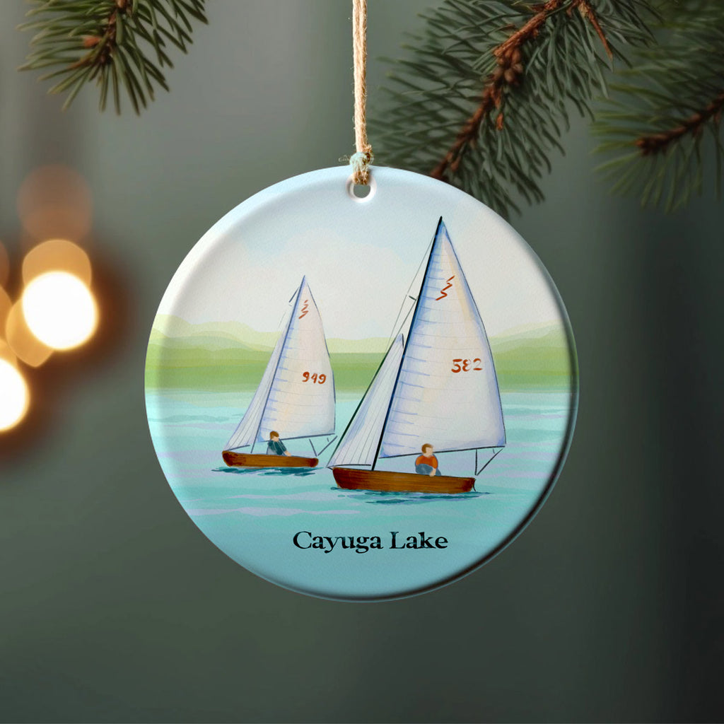 Cayuga Lake - Porcelain Ornament