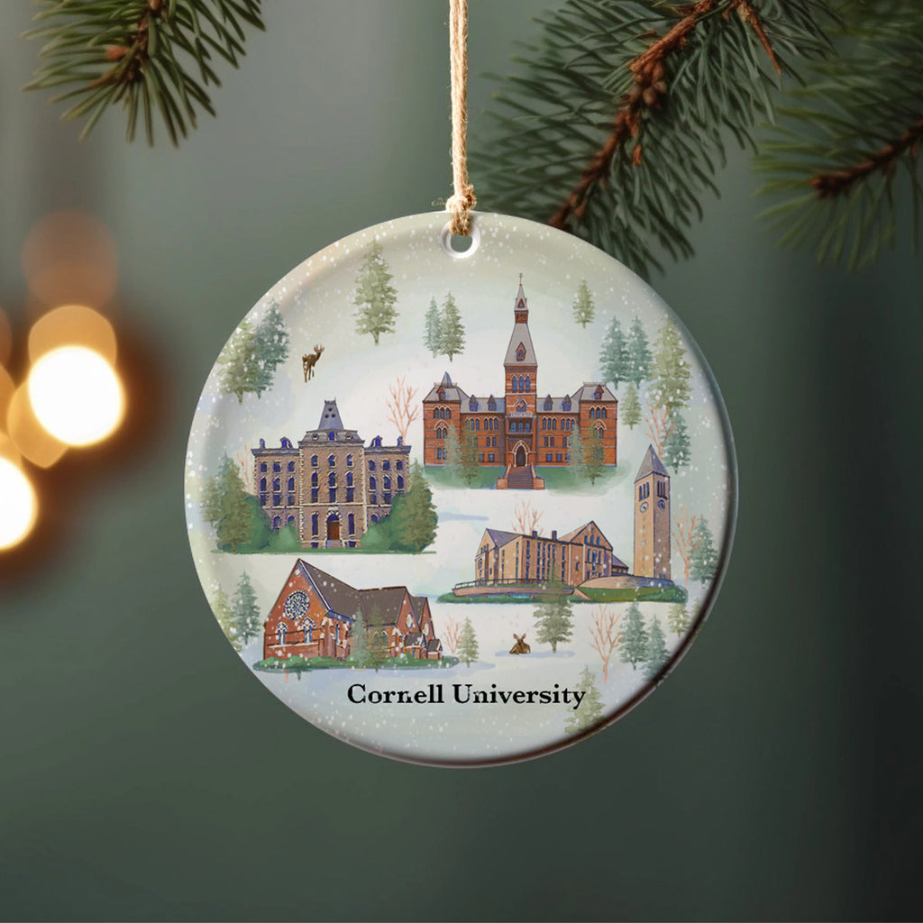 Cornell University - Porcelain Ornament