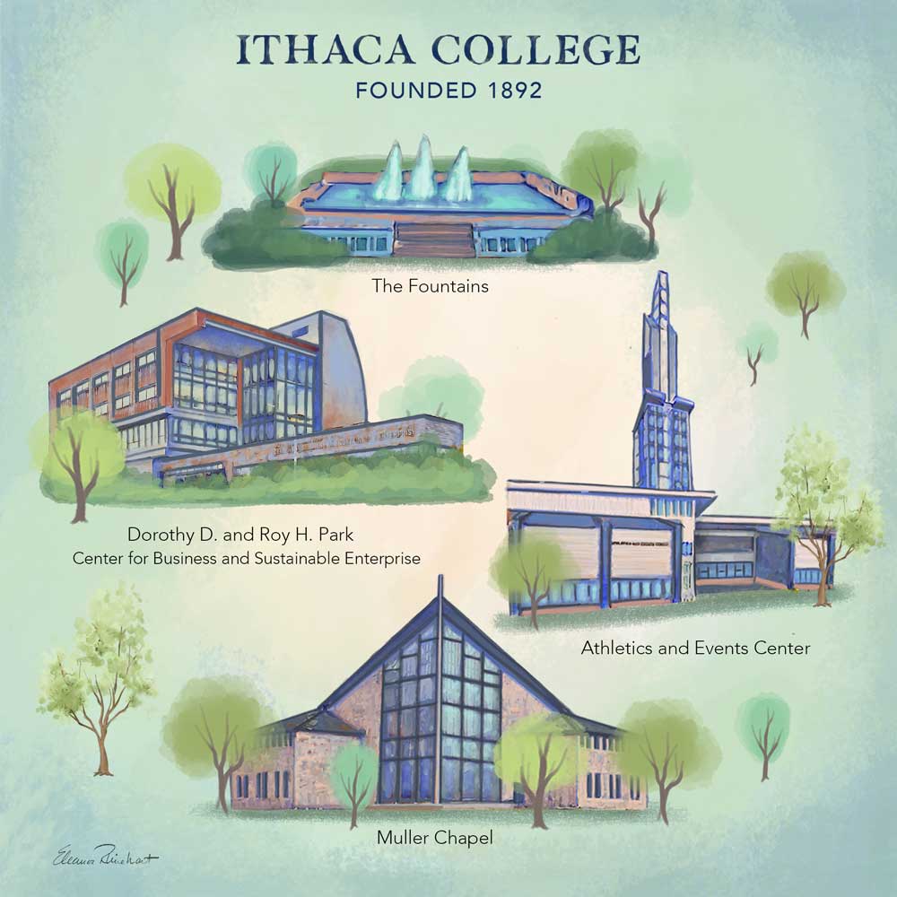 Ithaca College Framed Mini and Prints