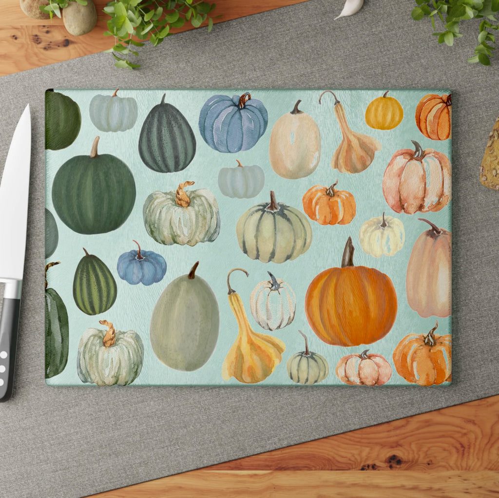 Pumpkin Patch Glass Cutting and Charcuterie Board