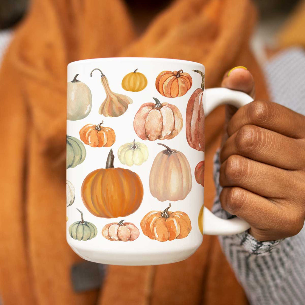 Colorful Pumpkins Mug 15oz