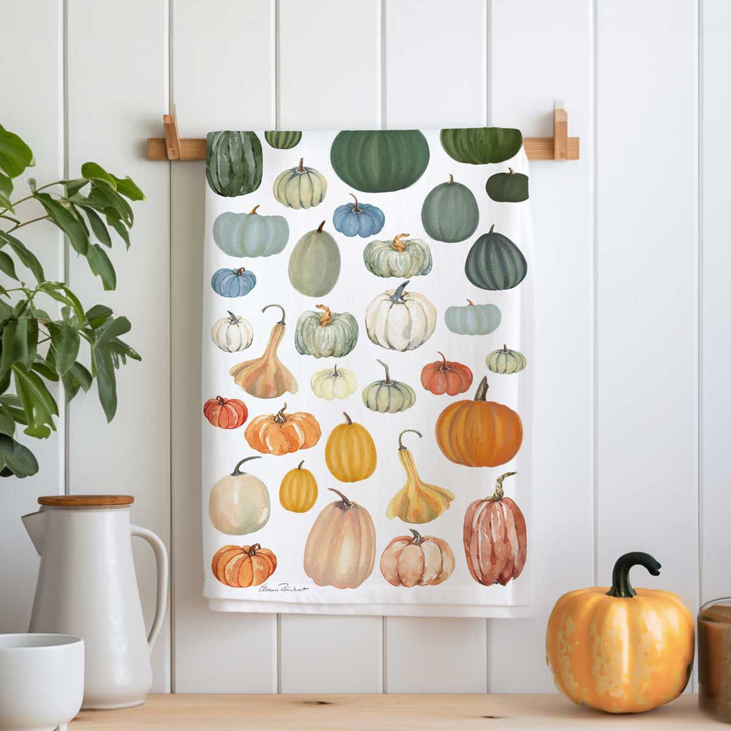 Pumpkin Patch Soft and Fuzzy Tea Towel